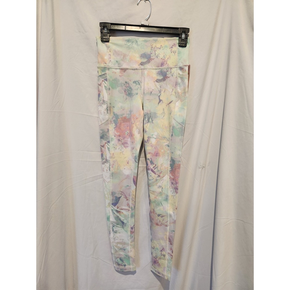 Victoria's Secret Incredible Essential Leggings Floral Print Pockets Size 4